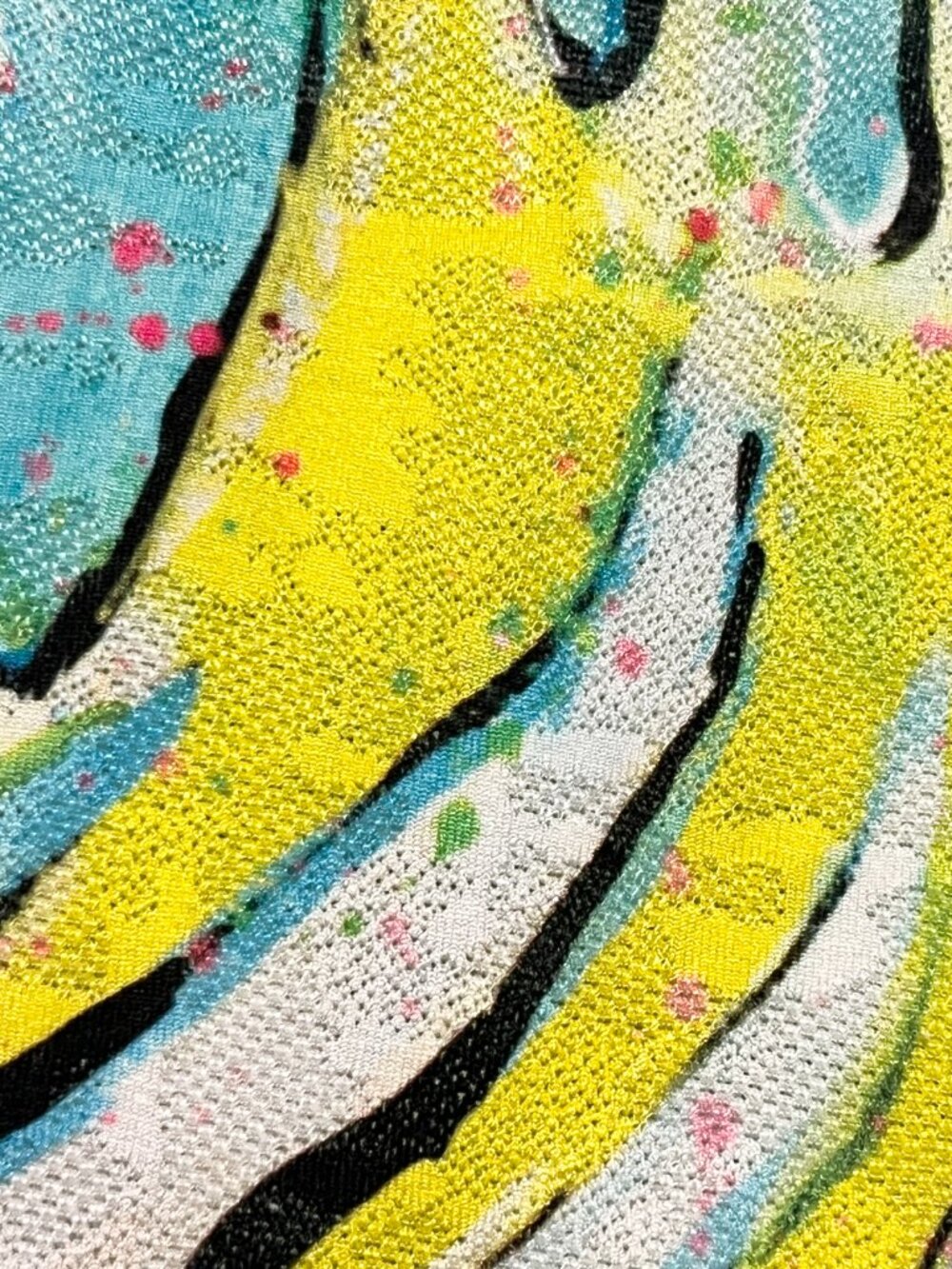 Leoma Lovegrove Tropical Fish Coverup Dress L Resort Beach AOP Vacation Island - Picture 5 of 7
